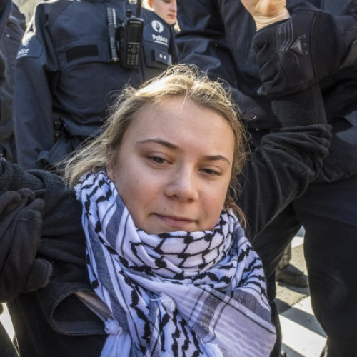 Greta Thunberg arestată în timpul unui protest la Bruxelles
