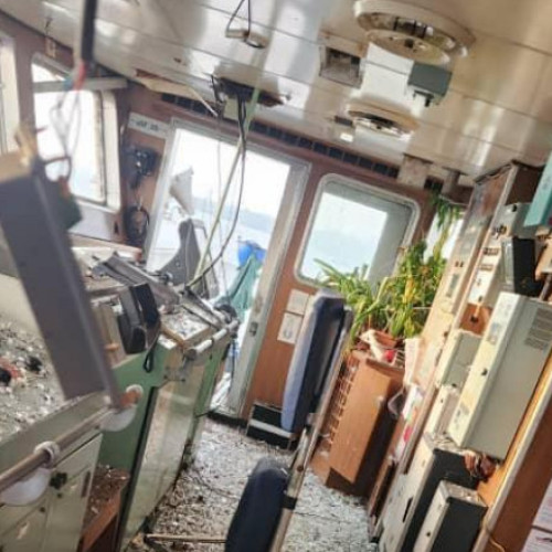 Rachete rusești au atacat o bază aeriană din Ucraina și o navă civilă