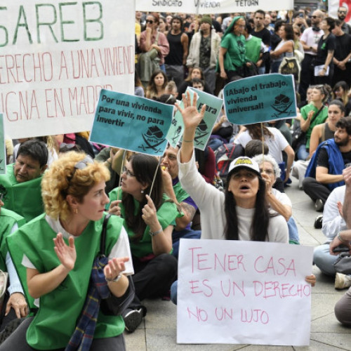 Proteste la Madrid pentru scăderea prețurilor la locuințe