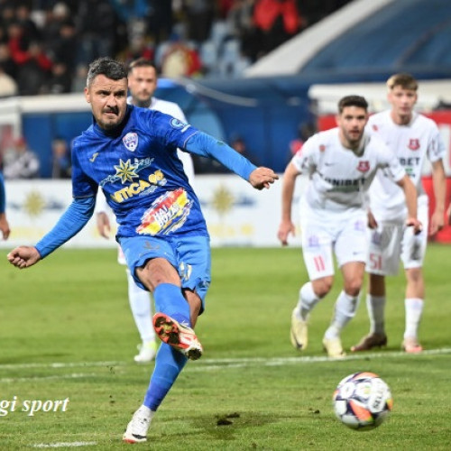 Hermannstadt câștigă meciul contra Gloriei Buzău cu 2-1