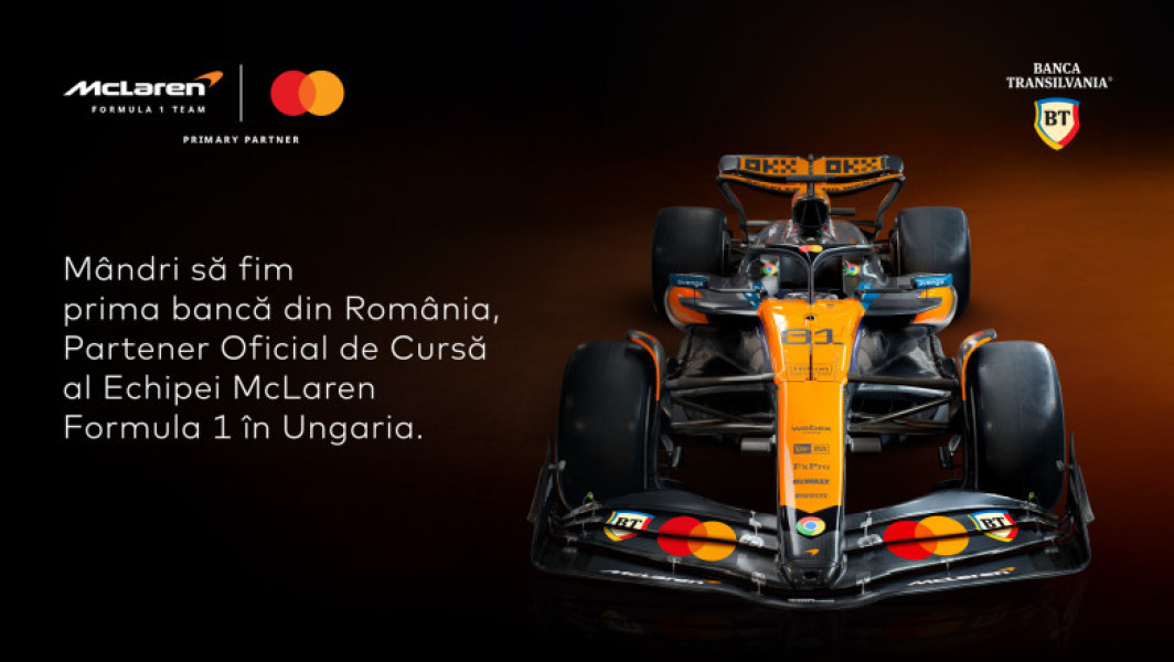 Banca Transilvania devine prima bancă din România parteneră a echipei de Formula 1 McLaren
