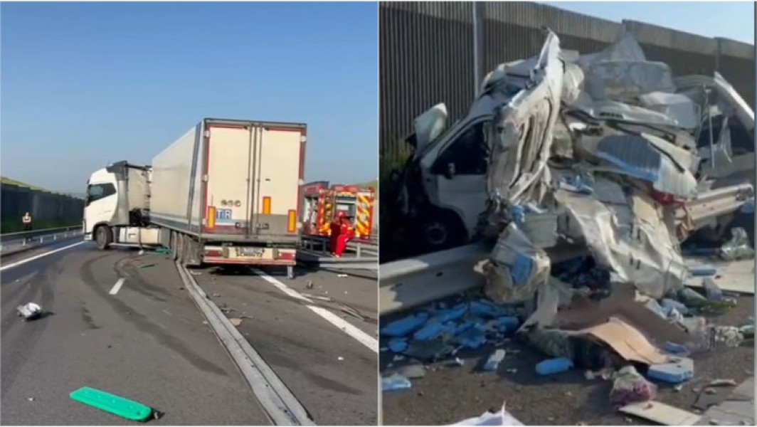 Accident grav pe drumul expres Craiova-Pitesti, în Olt, cu tragedie și trafic blocat