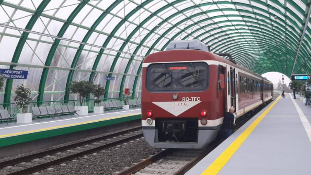 degajare de fum la tren pe ruta București Nord – Aeroport "Henri Coandă"