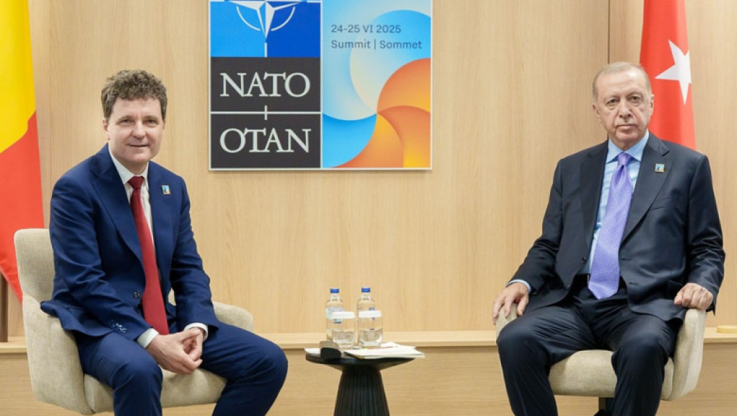 Nicuşor Dan s-a întâlnit cu Recep Tayyip Erdogan la Haga pentru consolidarea relațiilor între România și Turcia