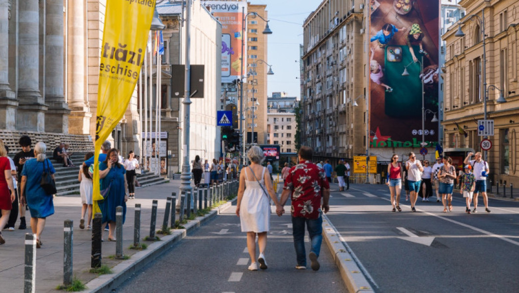 Traseul pietonal "Străzi deschise - București" se extinde în weekendul 5-6 iulie