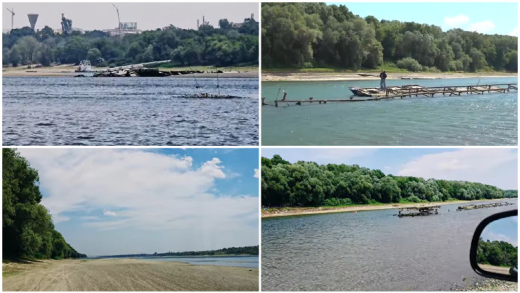 alertă pe Dunăre: nave blocate din cauza scăderii nivelului apei