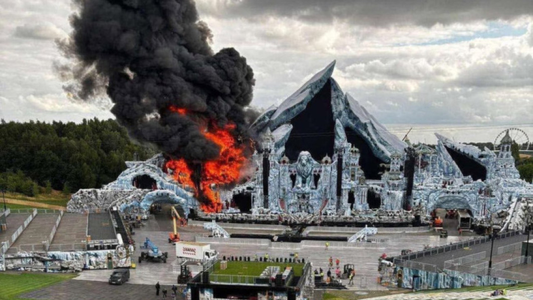 Incendiul de la festivalul Tomorrowland cu o zi înainte de start