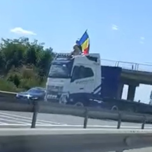 Barbat de 33 de ani blocat pe autostrada A1, retinut pentru protest și instigare
