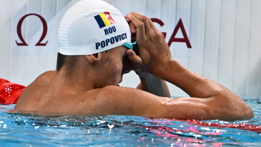 David Popovici nu a mai participat la proba de 50 de metri liber