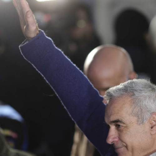 Grijă de siguranță în fața sediului Pachetului General pentru protestul anti-justiție