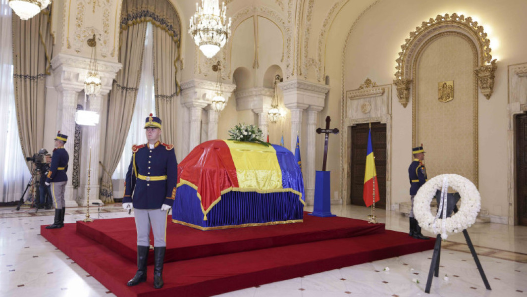 Ion Iliescu, condus pe ultimul drum în Romania
