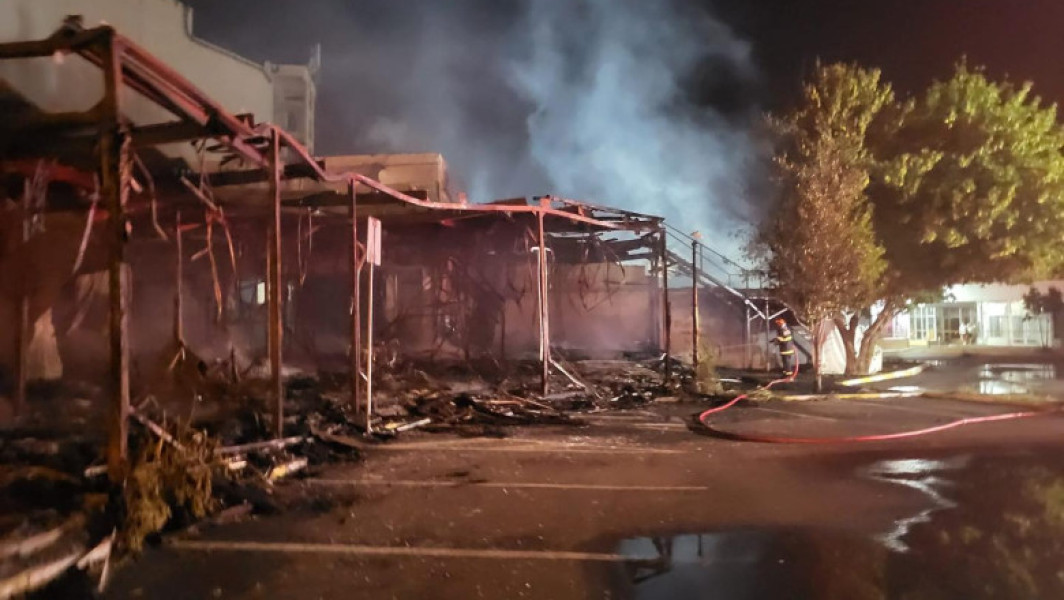 Incendiu în fostul automat din Mamaia
