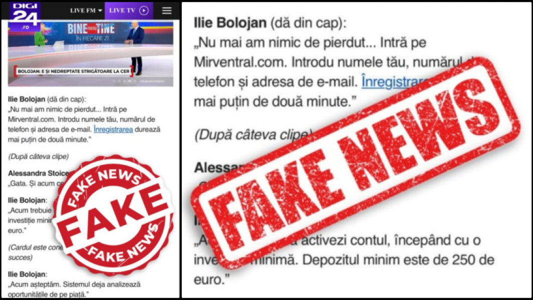 Avertizare privind campanii online false cu imaginea premierului Ilie Bolojan și Digi24