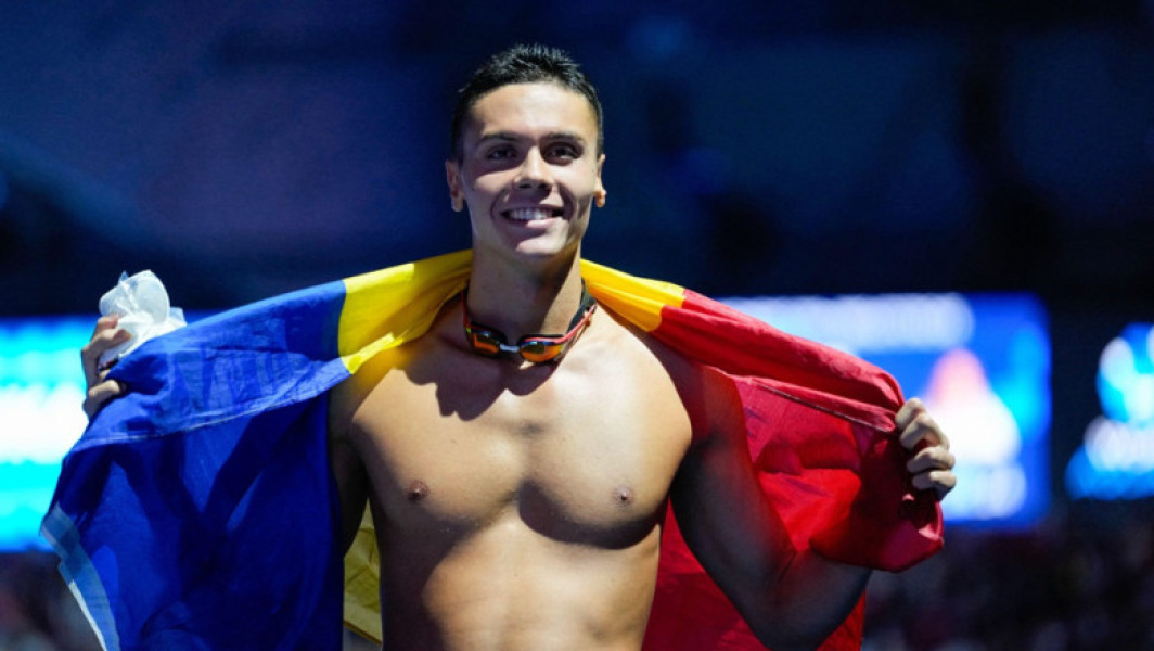 David Popovici transformă ziua lui într-o campanie pentru tineri talentați