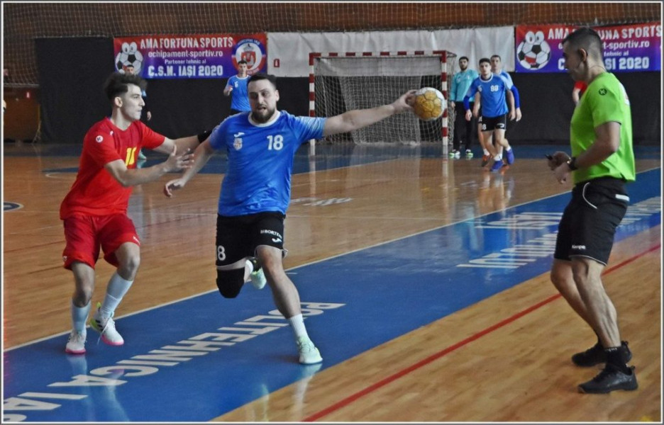 Politehnica Iași a câștigat primul meci pe teren în Seria A a Diviziei A la handbal masculin
