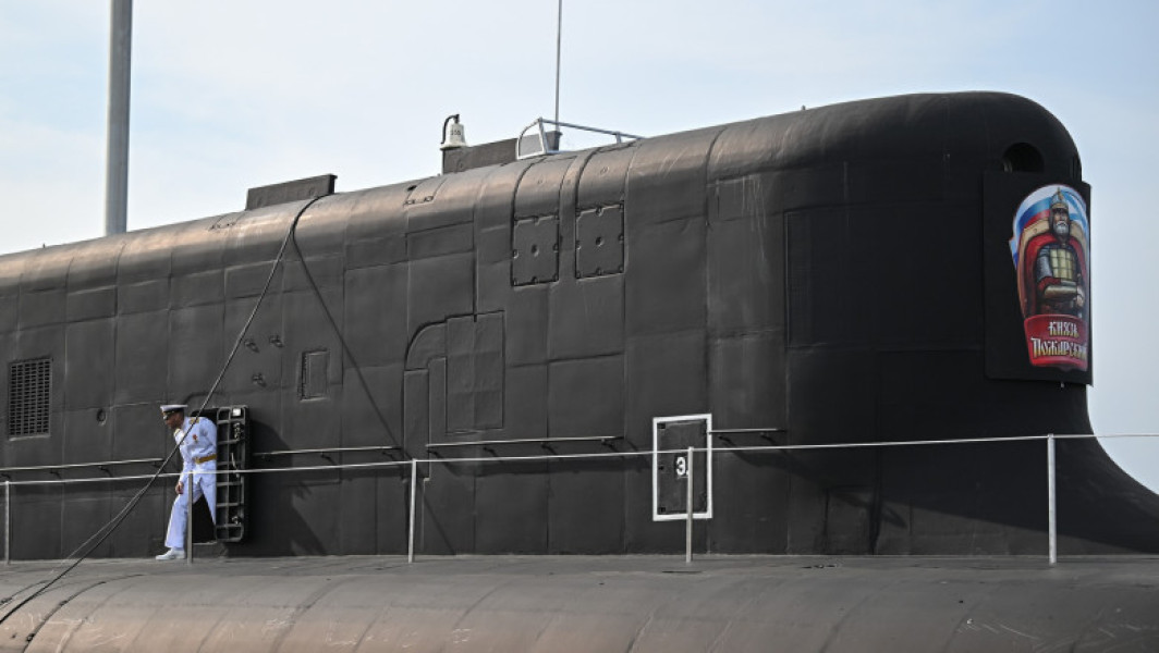 Submarin nuclear rusesc din clasa Borei, observat aproape de Japonia