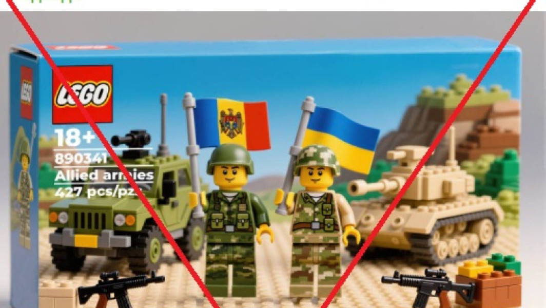 Propagandiștii ruși răspândesc imagini false cu seturi Lego despre armata moldovenească