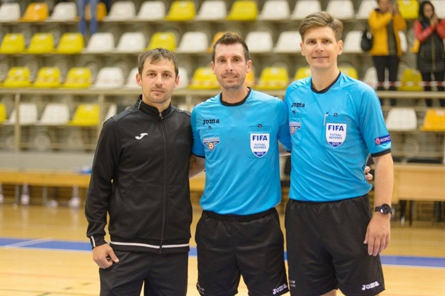 Arbitrii ieșeni Vlad Ciobanu și Bogdan Hanceariuc participă la cursul UEFA pentru Euro 2026 la futsal