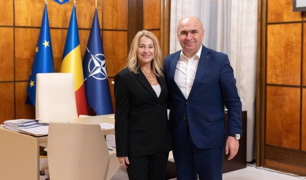 Nadia Comăneci și Mihai Covaliu au discutat cu premierul Ilie Bolojan și vicepremierul Tánczos Barna