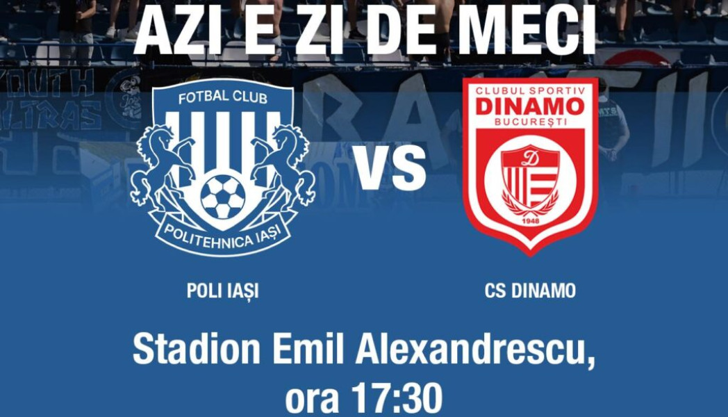 Politehnica Iași și CS Dinamo București fac 0-0 în etapa a X-a din Liga a II-a