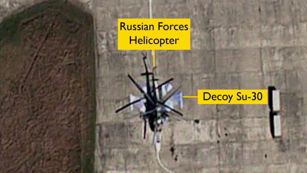 Rusia dezvăluie strategia sa prin dezvăluirea avioanelor false în Crimeea, în încercarea de a-și înșela inamicul. Teritoriile ocupate ilegal sunt vizate de Ucraina.